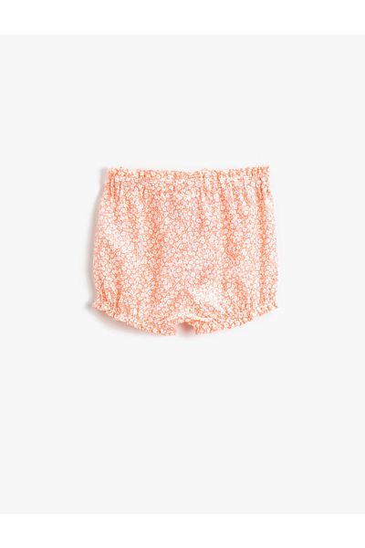 Koton Pantaloni scurți florali cu buzunare și talie elastică