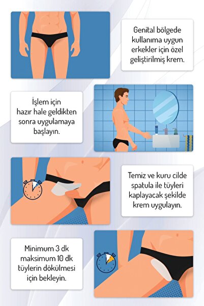 Body Natur Erkekler Için Genital Bölge Tüy Dökücü Krem – Hair Removal Cream 50ml