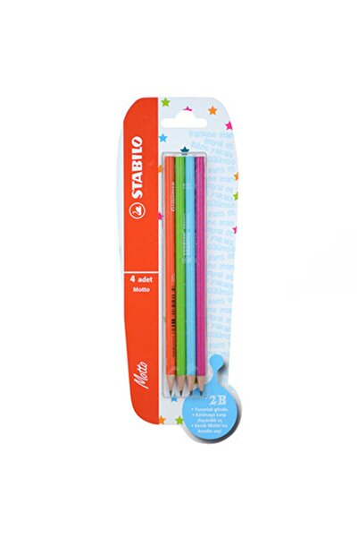 Stabilo Motto Kurşun Kalem 4'lü Blister