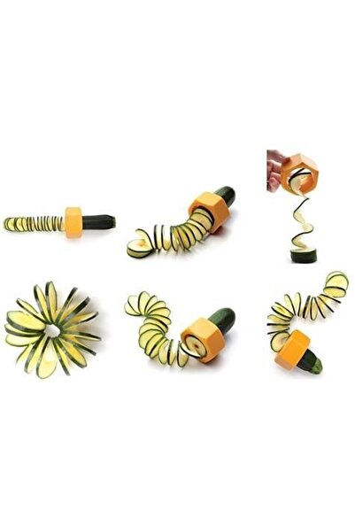 Çokuygunuz Plastik Sebze Salatalık Kabak Şekilli Dilimleme Doğrayıcı Aparat