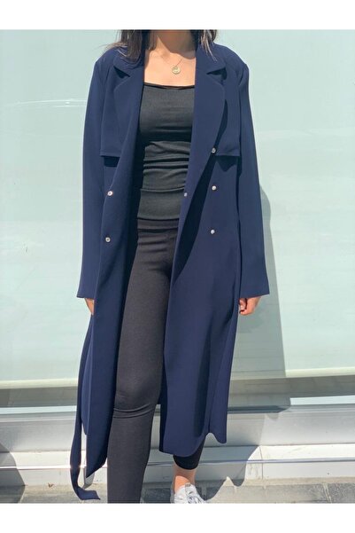 AYHAN Халат з застібкою на кнопках, комір-сорочка