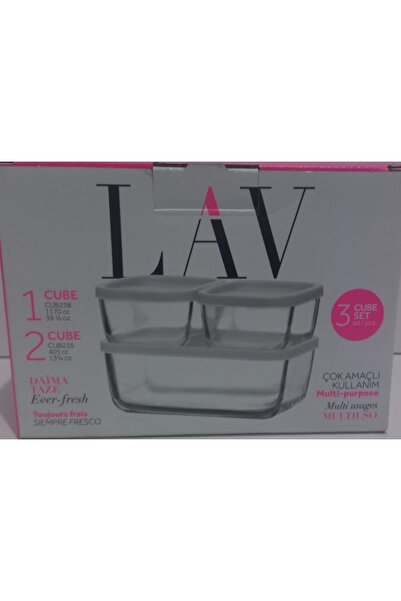 LAV Cube 3lü Saklama Kabı