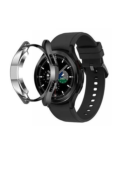 Tagomoon حافظة وشاشة سيليكون أمامية مغطاة بغطاء من السيليكون لساعة Samsung Galaxy Watch 4 مقاس 44 ملم