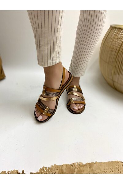 Ülkü Yaman Collection صنادل نسائية من الجلد الطبيعي