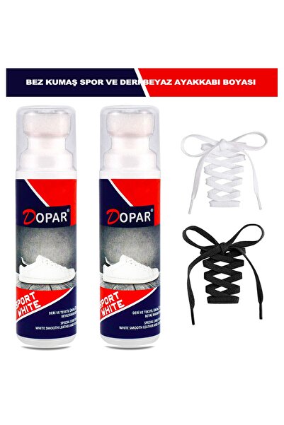 Dopar Beyaz Spor Deri Bez Ve Kumaş Ayakkabı Boyası 75 Ml. 2 Adet