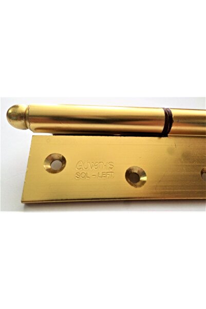 GÜVEN Kapı Menteşesi -Okka -Alüminyum -Sarı -12cm -Sol (Pk.İçi/Ad.: 2Adet) -G...