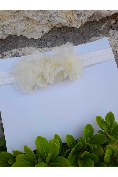 KUMSAL Lazer Tül Çiçek Bandana