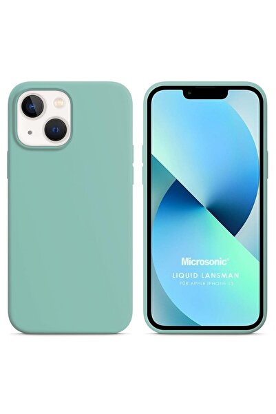 Microsonic Iphone 13 Uyumlu Kılıf Liquid Lansman Silikon Su Yeşili