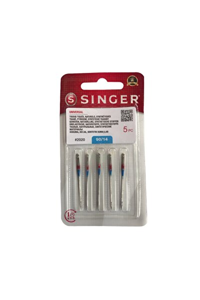 SİNGER 14 No Ev Tipi Makine Uyumlu Dikiş Makine Iğnesi (5li)