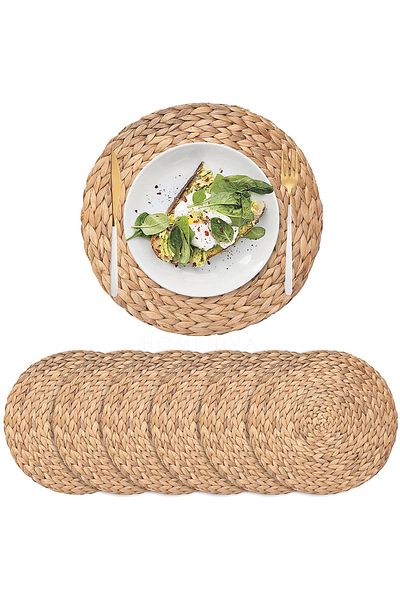 Cherry Collection 1 Piece Handmade Luxury Knitted Wicker Bamboo Placemat