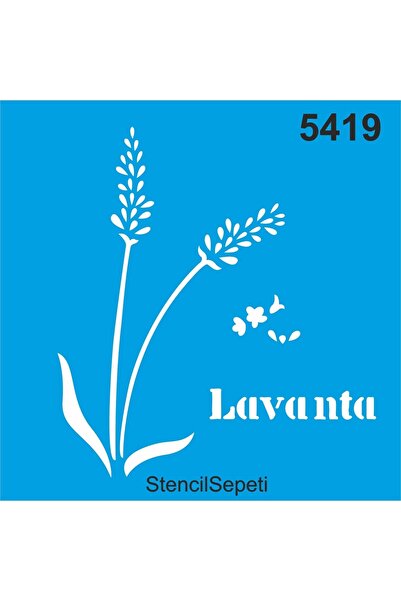StencilSepeti لافندر - قالب رسم استنسل 40x40 سم