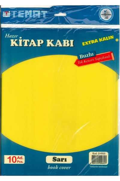Temat Ready-made Book Cover Frosted Yellow 10 Pieces