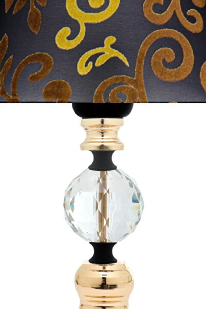 MINIMAL ETICARET VE BILGI TEKNOLOJILERI Omega Contrast Black - Gold Mini Lampshade