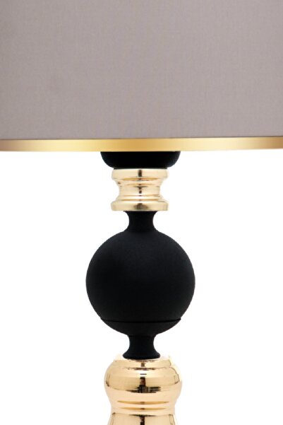 MINIMAL ETICARET VE BILGI TEKNOLOJILERI Omega Contrast Black - Gold Mini Lampshade