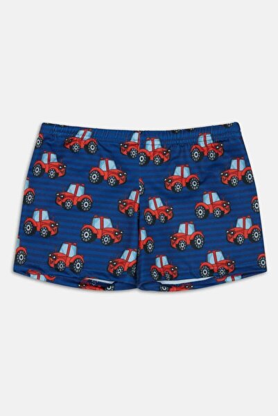 Kom Desenli Erkek Çocuk Şort Mayo