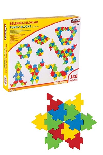 PİLSAN كتل ممتعة 128 قطعة