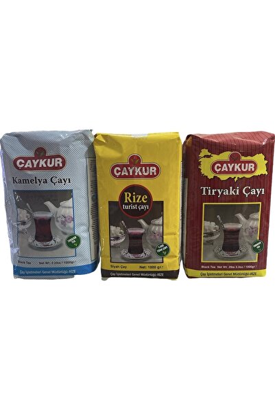 Çaykur Rize Tiryaki Kamelya 1000 Gr Çay 3 Lü Set