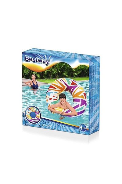 BESTWAY Colorful Patterned Bagel 107 cm 36228