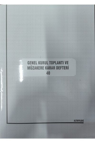 altıyıldız General Board Meeting and Negotiation Notebook Cardboard Cover 40 Sheets