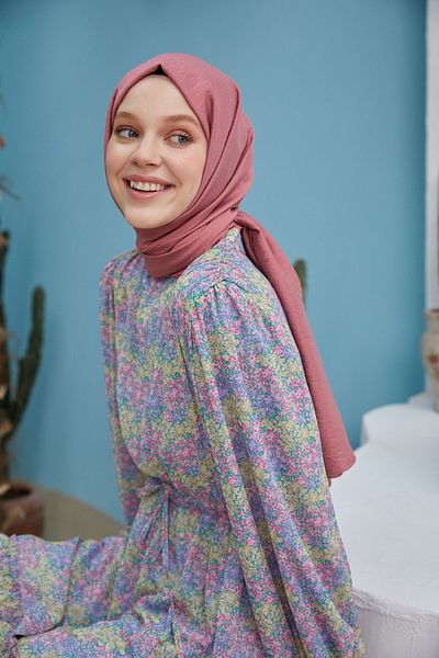 Şalland Silk Jazz Dusty Rose
