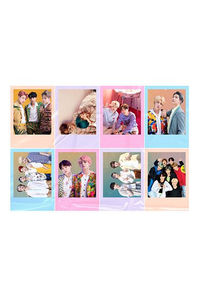 Güneş Kırtasiye 8 Pieces Photocard Set Bright Print