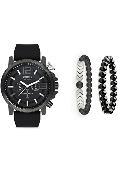 wesscollection Waterproof Men's Wristwatch and Bracelet Set