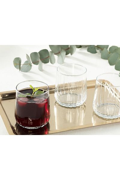 English Home 310ml Std Cocoon Glass 3-Piece Classic Soft Drink Cup