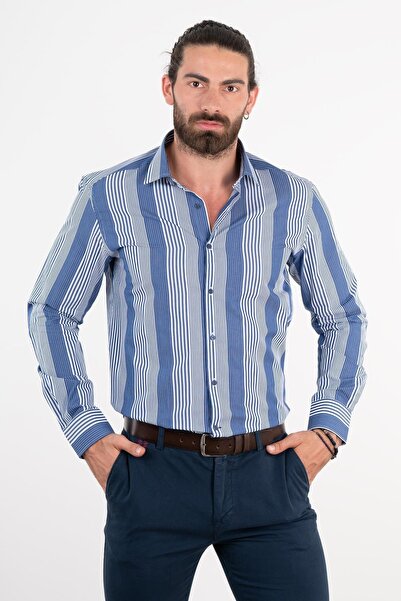 Ecer Смугаста сорочка Regular Fit