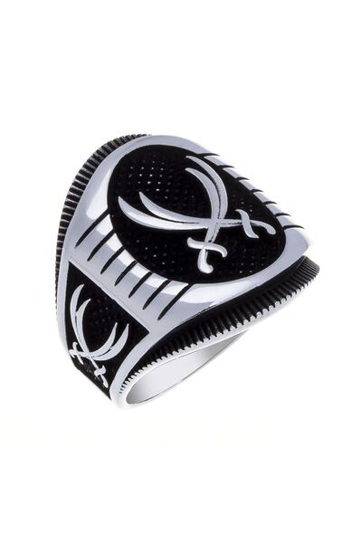 NAGISS 925 Ayar Gümüş Zülfikarlı Erkek Yüzük