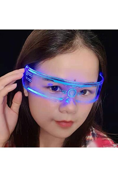 Zigver Yeni Led Renkli Işık Gözlük Elektronik Bilimkurgu Gözlük Bar Bungee Pa...