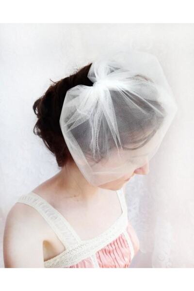 bba new trend Nikah Tül ,sade Nikah Aksesuar Vualet Kep