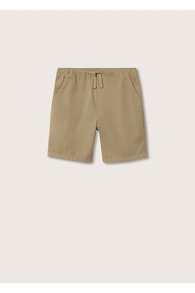 Mango Teen Beige Plus Size Shorts & Bermuda for Kids