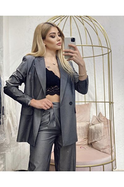 MOCCHI Palazzo Women's Set Anthracite Gray