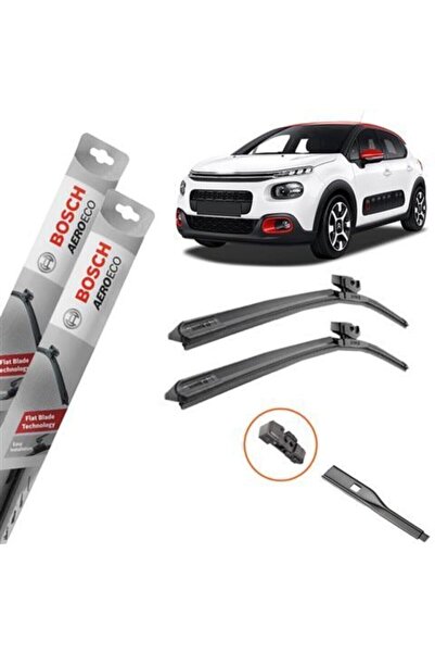 Bosch Citroen C3 Aircross Muz Silecek Takımı Ön Aeroeco 2018-2020