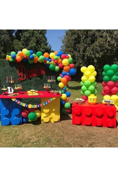 BEST PARTİ DOĞUM GÜNÜ PARTİ SÜSLERİ Colorful Balloon Chain Set 70 Pieces + 5 ...