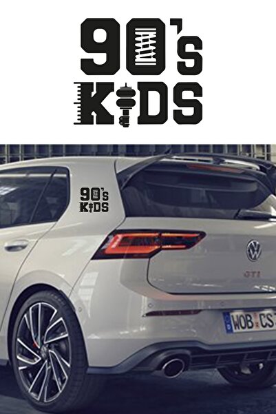 MegaSticker ملصق سيارة للأطفال من التسعينيات 13x10 سم