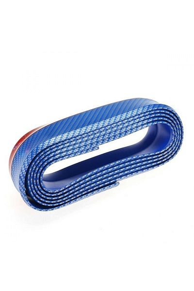 yenitoptan Buffer ®   Blue 2.5 Meters Car Auto Front Bumper Protector Rubber Practical Bumper Strip Tape Trim Kit