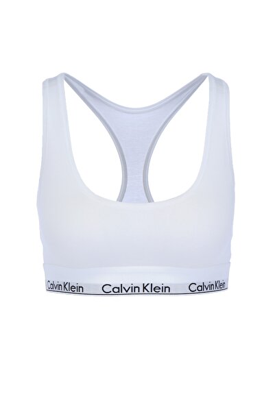 Calvin Klein Sports Bra - White - With Slogan