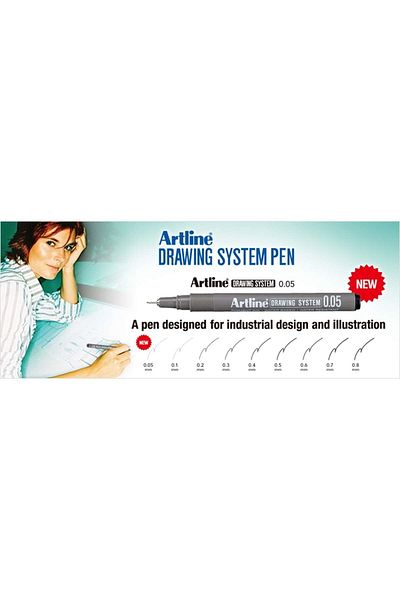 artline Drawing Drawing Pen Black 0.3 mm
