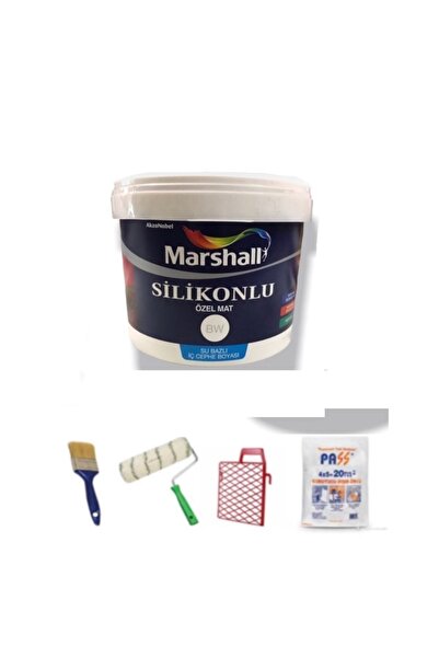 Marshall Silikonlu Özel Mat Iç Cephe Boyası 2,5 Lt+ Boyama Takımı