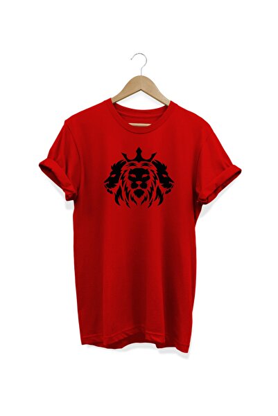 WİDİ Kralj lavova Štampano crvena T-shirt