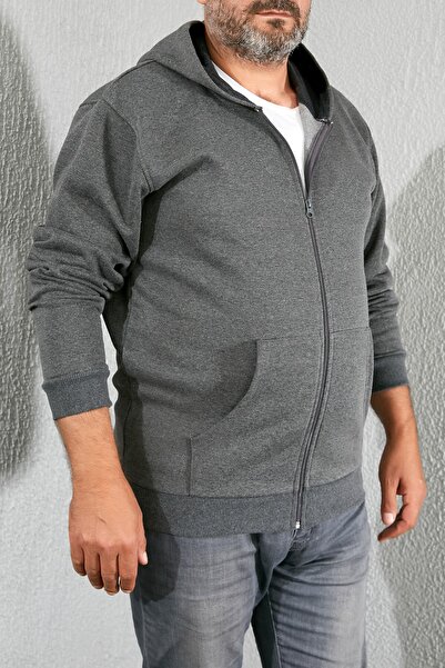 Sateen Men Sweatshirt - Gray - Regular