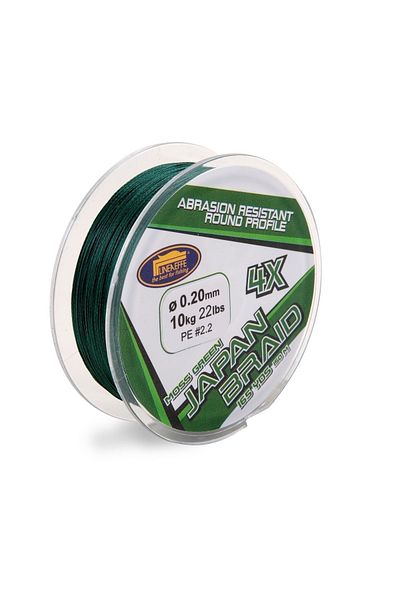 LİNEAEFFE Green Rope - 150 Mt, 4 Braid, (Made: Japanese), 0.18 Mm
