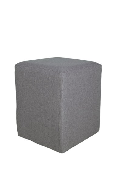 Gizmo Ahşap Ayaklı Kare Puf T1100 Açıkgri