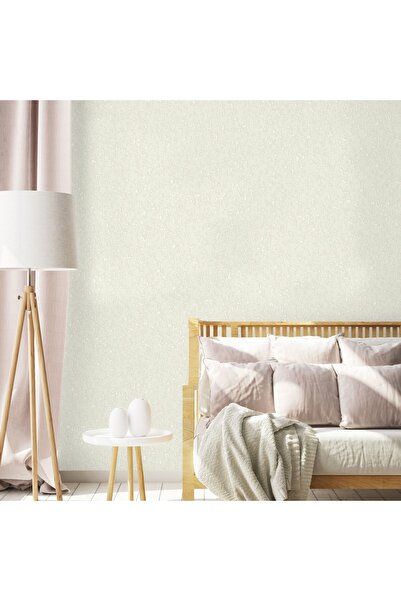 Adawall Dante 1410-1 Klasik Düz Desen Duvar Kağıdı (beyaz)