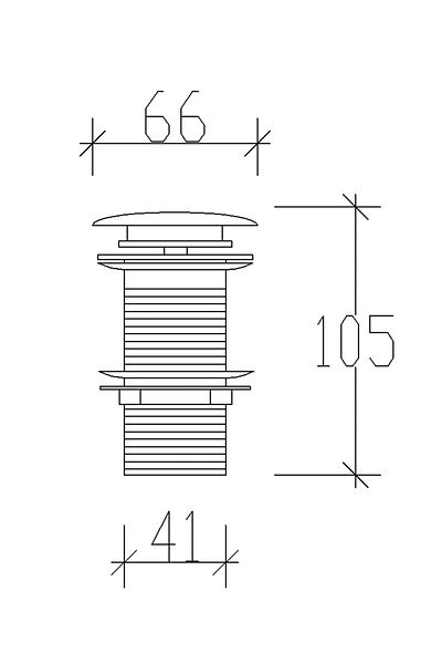 Tema Pop Up (brass Cover) Sink Siphon 95602