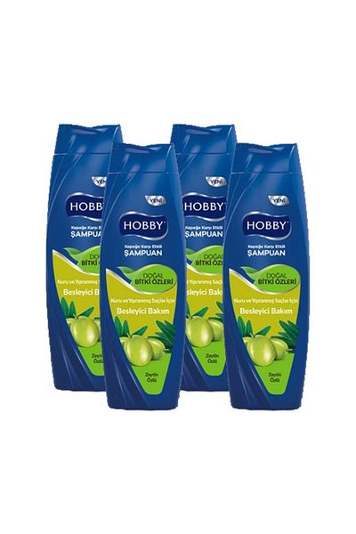 Hobby Olive Extract Anti-dandruff Shampoo - 600MlX 4