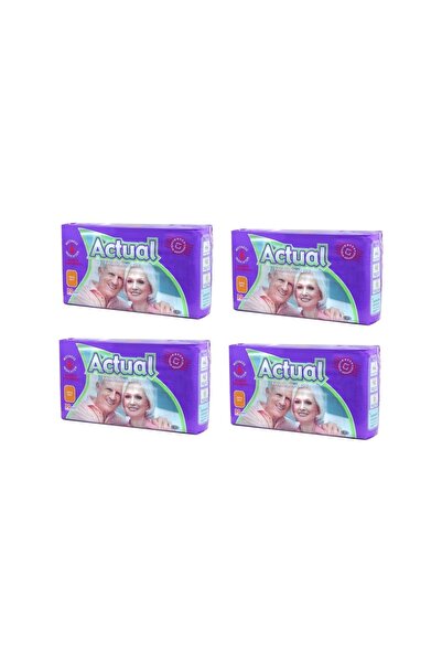 ACTUAL Adult Patient Diapers with Tie Medium-Medium Size 120 Pieces (30*4 Pcs)