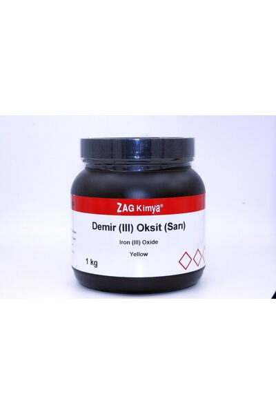 ZAG KİMYA Demir Iıı Oksit Sarı, Doğal, Chem Pure1kg