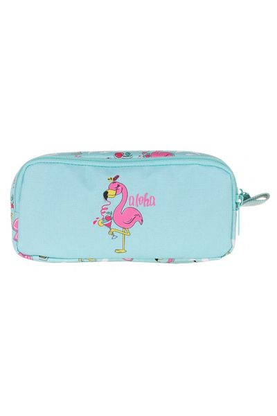 KAUKKO Geantă pentru creion Kids&love Blue Flamingo - Fată